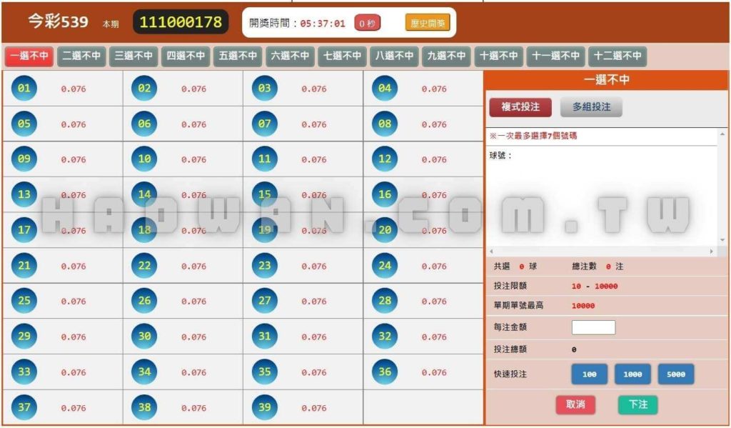 線上博弈彩球投注,轉轉樂多選不中玩法教學 5 線上博弈彩球投注,轉轉樂多選不中玩法教學