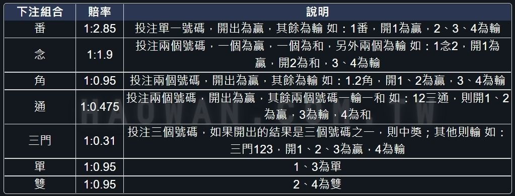 真人番攤玩法教學 4 真人番攤玩法教學
